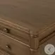 Toulouse Toasted Oak Veneer 7 Drawer Executive Desk