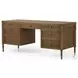 Toulouse Toasted Oak Veneer 7 Drawer Executive Desk