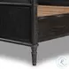 Toulouse Distressed Black King Bed