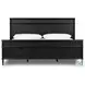 Toulouse Distressed Black King Bed