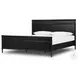 Toulouse Distressed Black King Bed