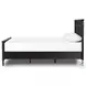 Toulouse Distressed Black King Bed