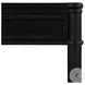 Toulouse Distressed Black Oak 1 Drawer Nightstand