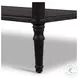 Toulouse Distressed Black Oak 1 Drawer Nightstand