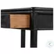 Toulouse Distressed Black Oak 1 Drawer Nightstand