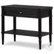Toulouse Distressed Black Oak 1 Drawer Nightstand