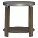 Sutton Bleached Sand Round End Table