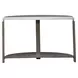 Sutton Bleached Sand Demilune Sofa Table