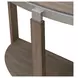Sutton Bleached Sand Demilune Sofa Table