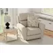 Chappy Linen Lay Flat Recliner