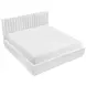 Mulvane Natural Eastern King Upholstered Platform Bed