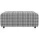 Chappy Smoke Castered Cocktail Square Ottoman