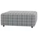 Chappy Chambray Castered Cocktail Square Ottoman