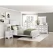 York White Queen Panel Bed