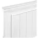 York White Queen Panel Bed