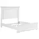 York White Queen Panel Bed