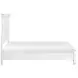 York White Queen Panel Bed