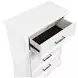 York White 4 Drawer Chest