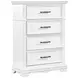York White Youth Panel Bedroom Set