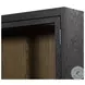 Millie Matte Black 4 Glass Door Double Cabinet