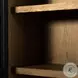 Millie Matte Black 4 Glass Door Double Cabinet