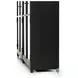 Millie Matte Black 4 Glass Door Double Cabinet