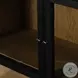 Millie Matte Black 4 Glass Door Double Cabinet