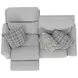 Chappy Pebble Lay Flat Reclining 76" Loveseat