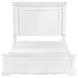 York White Full Panel Bed