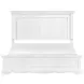 York White California King Panel Bed