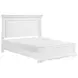 York White California King Panel Bed