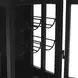 Glory Days Black Lounge Bar Cabinet with Wine Rack and Storage