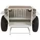 Glory Days White 50" Console Table with Wine Rack
