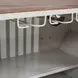Glory Days White 50" Console Table with Wine Rack