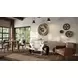 Glory Days White 50" Console Table with Wine Rack