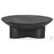 Sante Raw Black Round Coffee Table