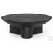 Sante Raw Black Round Coffee Table