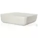 Basil Matte White Cast Aluminum Outdoor Square Coffee Table