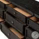 Toulouse Distressed Black 9 Drawer Dresser