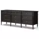 Toulouse Distressed Black 9 Drawer Dresser