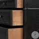 Toulouse Distressed Black 6 Drawer Dresser