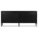 Toulouse Distressed Black 4 Door Sideboard