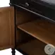 Toulouse Distressed Black 4 Door Sideboard