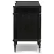 Toulouse Distressed Black 4 Door Sideboard