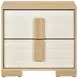 Sterling Natural and White Youth Panel Bedroom Set