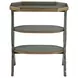 Hadley Royal Pastel Green and Gold Octagonal Side Table