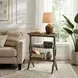Hadley Royal Pastel Green and Gold Octagonal Side Table