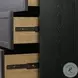 Millie Drifted Matte Black Veneer 9 Drawer Dresser