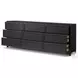 Millie Drifted Matte Black Veneer 9 Drawer Dresser