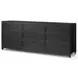 Millie Drifted Matte Black Veneer 9 Drawer Dresser